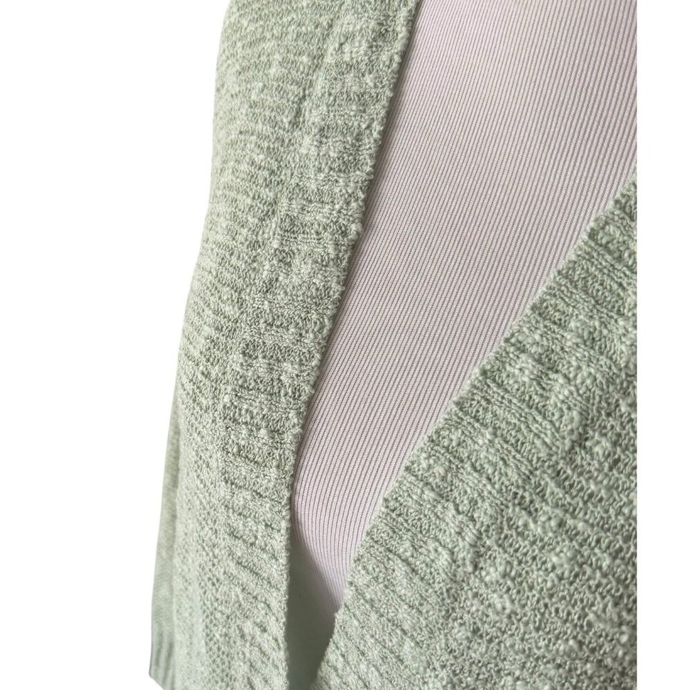 J. Jill Size Large Textured Prickly Pear Green Cardigan Sweater Button Front NEW - Picture 10 of 12